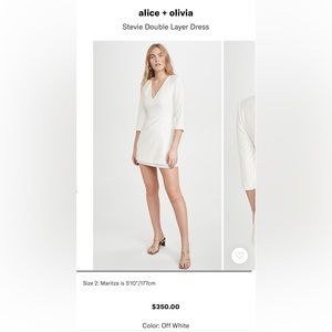 Alice + Olivia “Stevie double layer dress”
